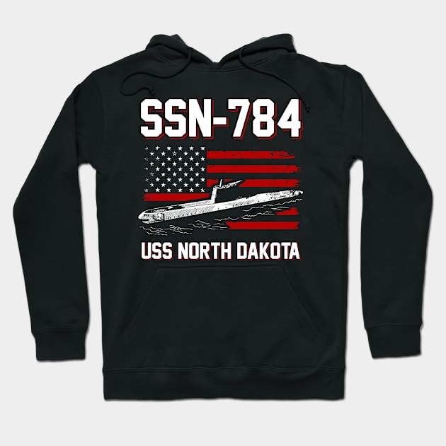 SSN-784 USS North Dakota T-Shirt Hoodie by Zone32